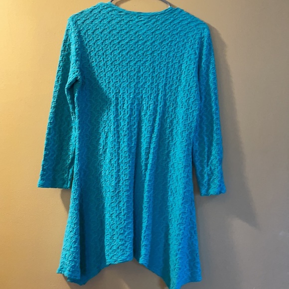 TIANELLO by STEVE BARRAZA Turquoise/Aqua Dress M - Picture 3 of 9